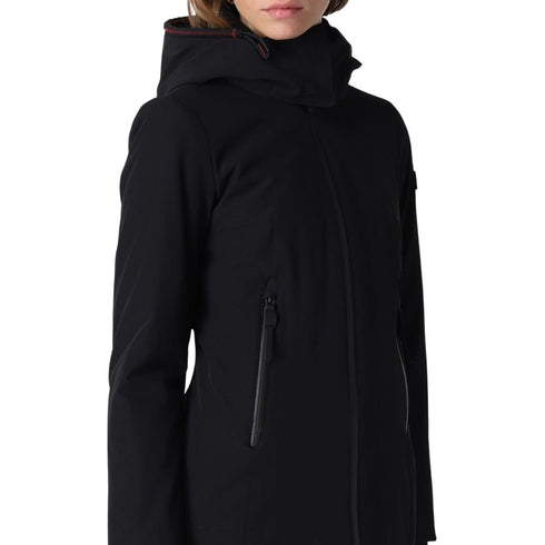 Giacca Donna PALOMAR in tessuto tecnico con cappuccio Nero PEUTEREY- Francavilla Moda